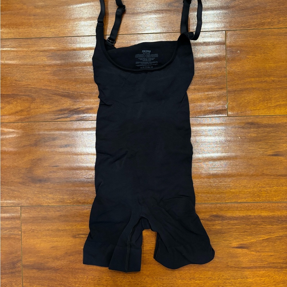 SKIMS Black Bodysuit with Adjustable Straps